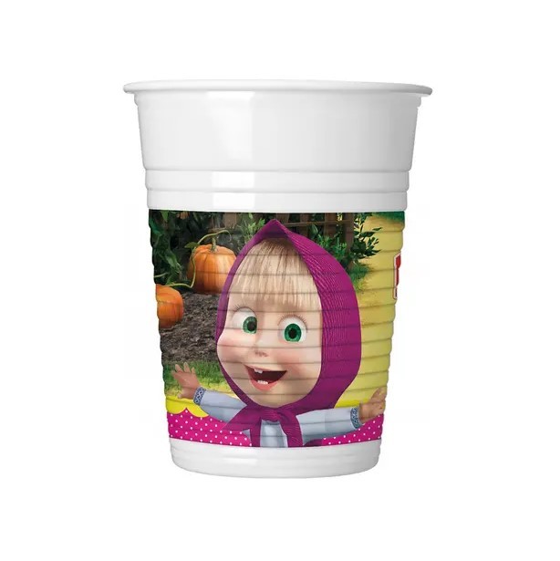 Маша и мечока - чашки PVC 200мл