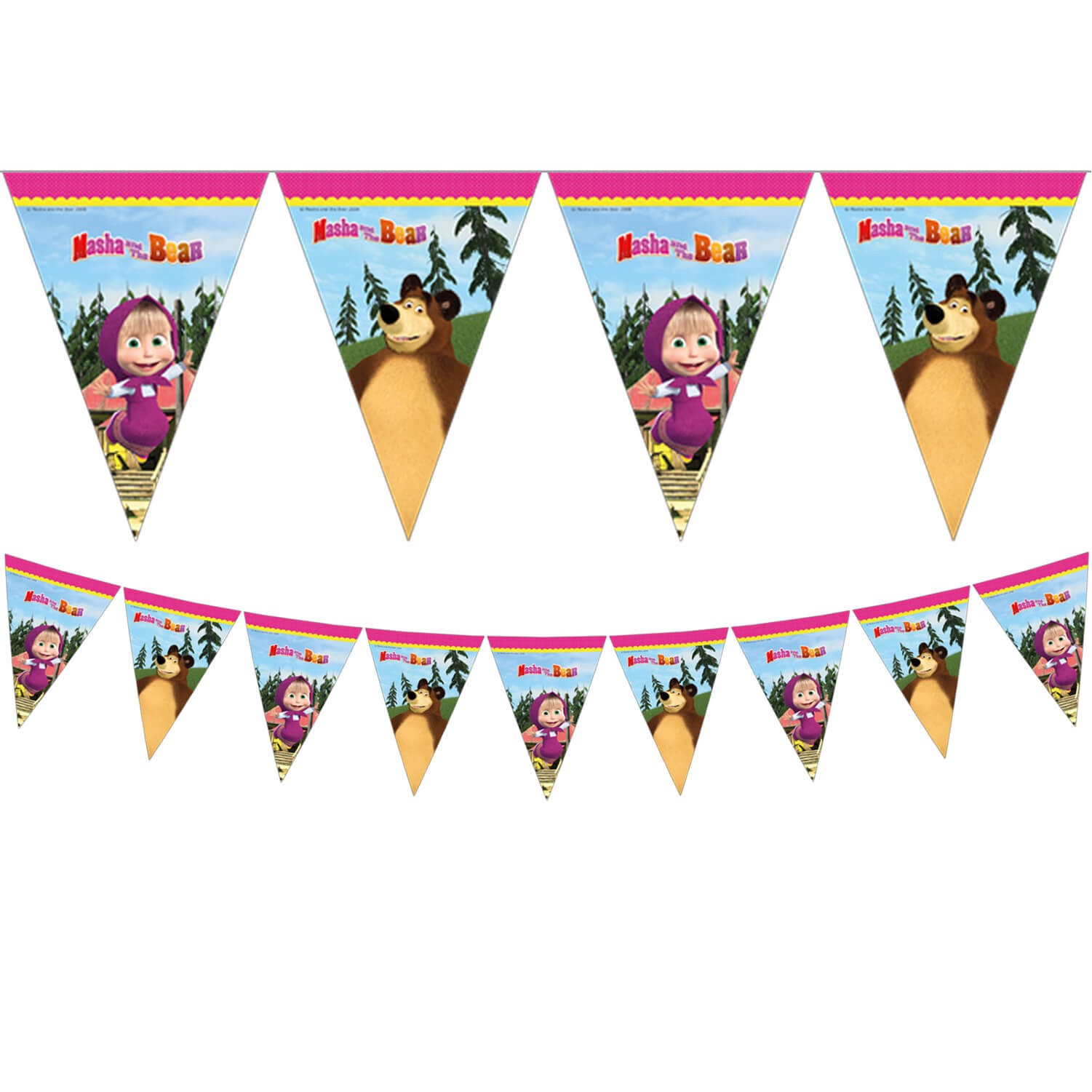 Маша и мечока - флаг банер