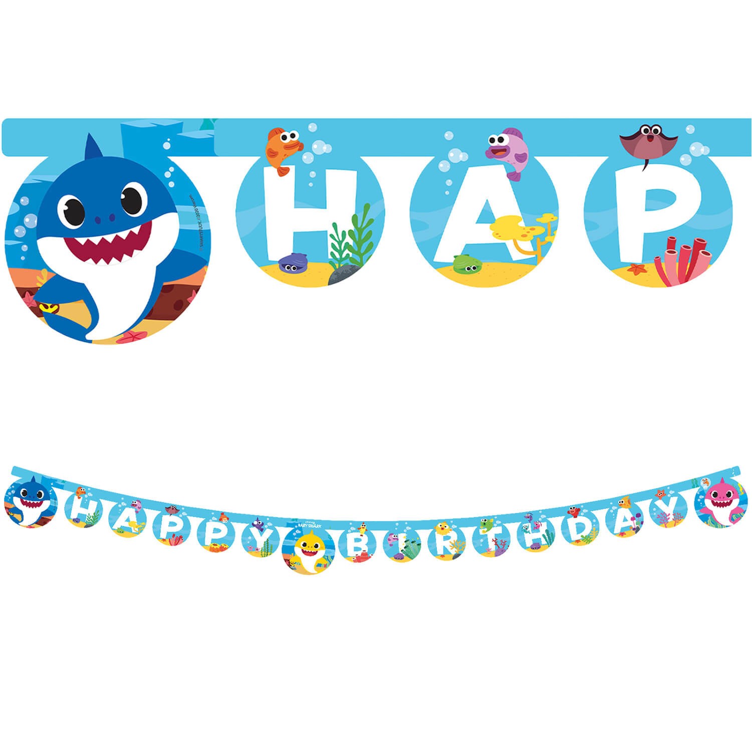 Бебе Акула - банер Happy Birthday - 2м
