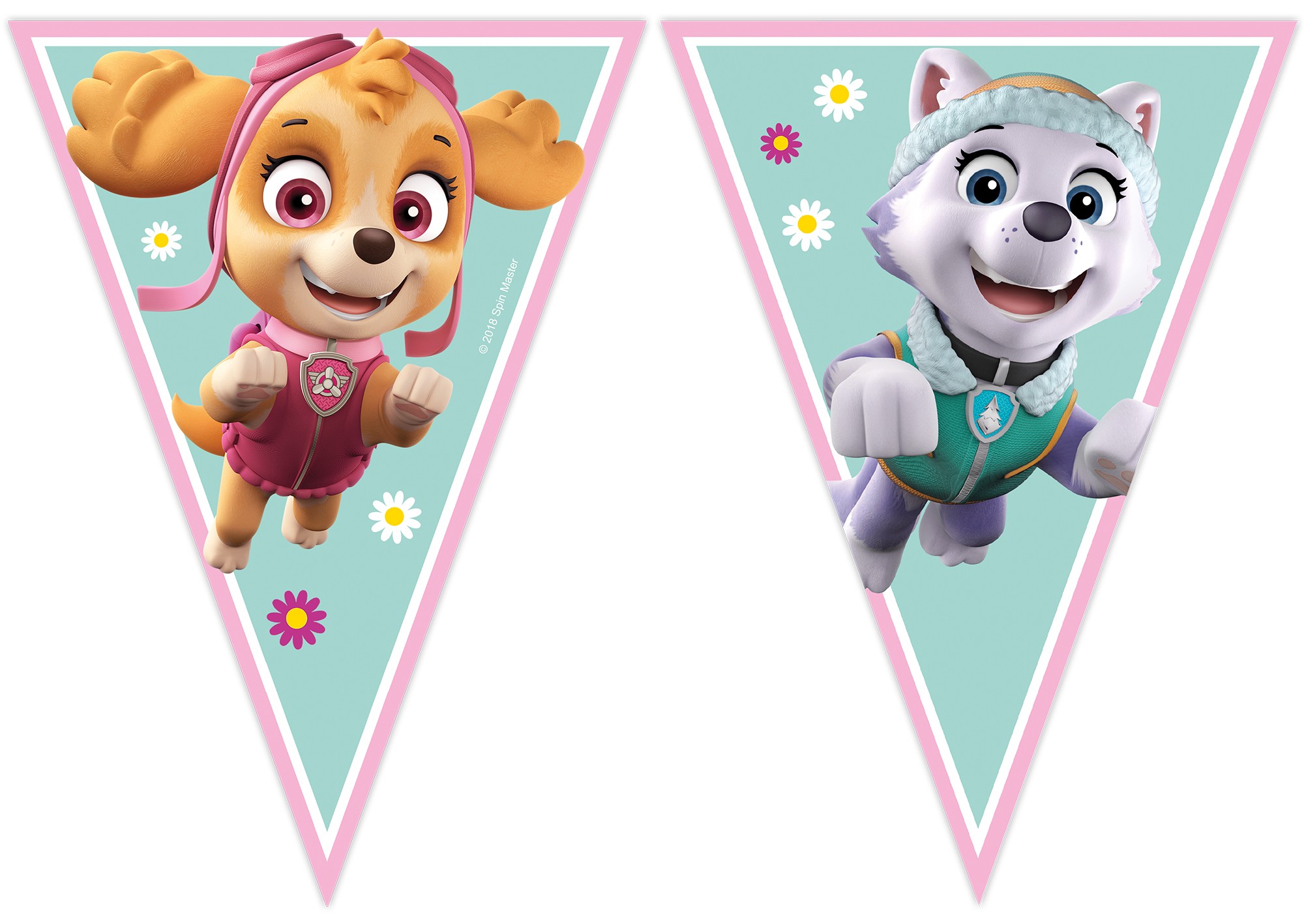 Пес Патрул  - Скай и Еверест - флаг банер