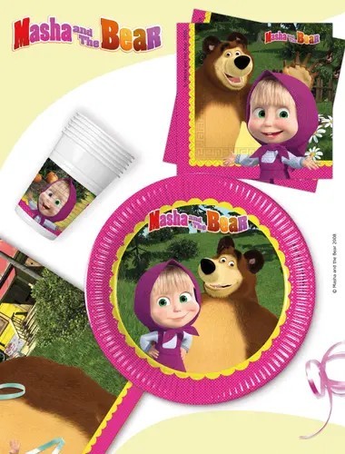 Маша и мечока - чашки PVC 200мл