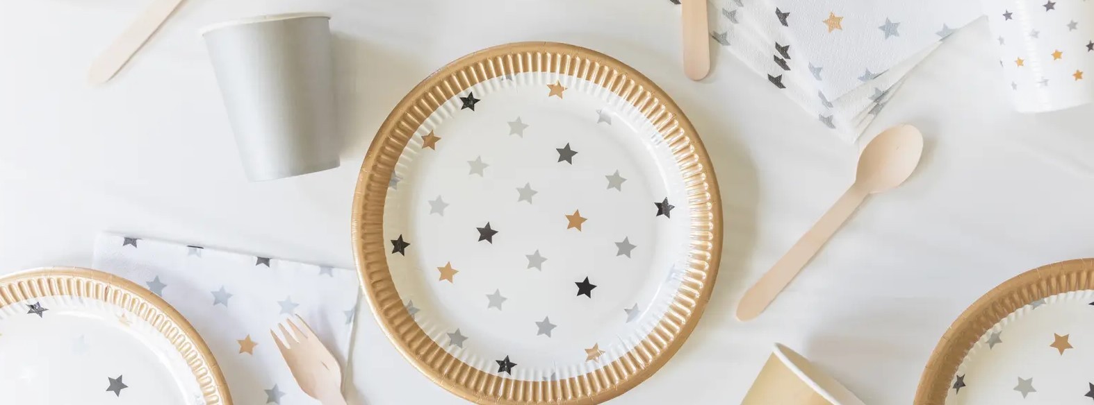 Парти Балони златно и черно - чашки 200мл